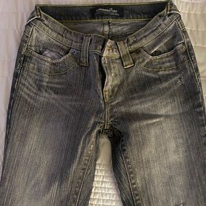 LONDONJEAN Gray Flare & Wide Leg Jeans